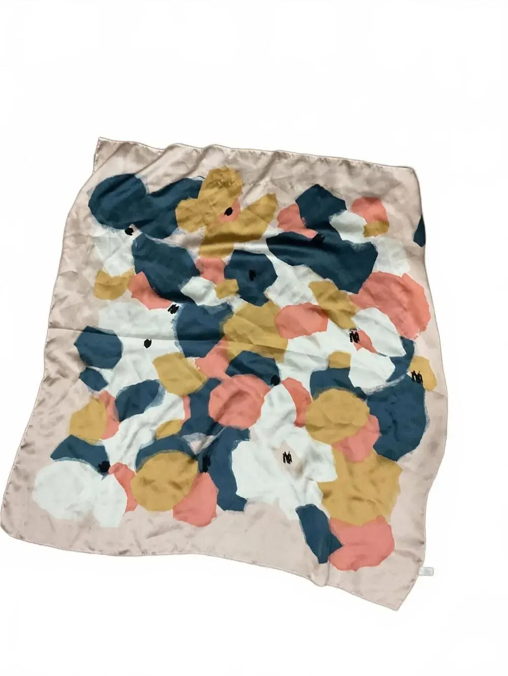Sparking for love Abstract Floral Print Scarf 29” x 29”